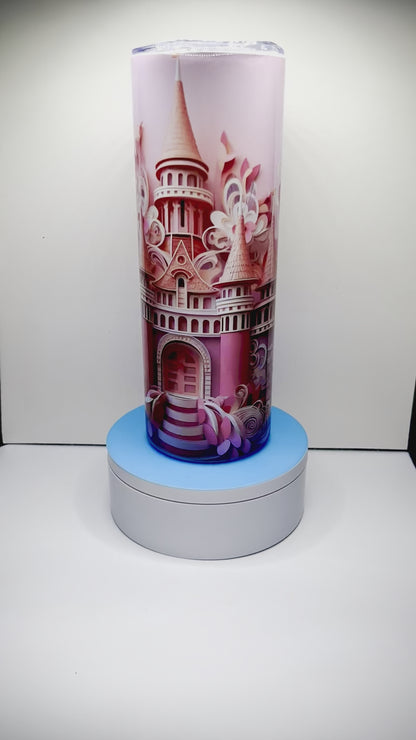 3D Fairy Tale Castle 20oz Skinny Tumbler